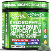 Clean Nutraceuticals front bottle view showing ChloroZen 60 ct and travel-ready design