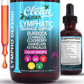 Clean Nutraceuticals front label showing product purpose and organic herbs