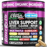 Clean Nutraceuticals front packaging showing liver support benefits