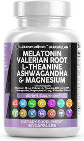Clean Nutraceuticals MagMelan front packaging showing bottle and label benefits