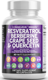 Clean Nutraceuticals bottle front view showing Renouth label and benefits
