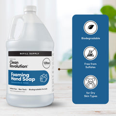 Clean Revolution label detail showing ingredient transparency and gentle formulation