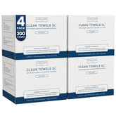 Clean Skin Club front packaging showing 4-pack and branding benefit hygienic supply