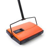 CLEANHOME front view of sweeper showing compact design and easy grip benefit