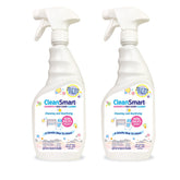 CleanSmart front packaging two-pack showing bottles and branded label for easy identification
