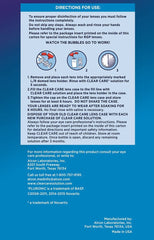 Clear Care domed lens baskets holding lenses for thorough exposure benefit