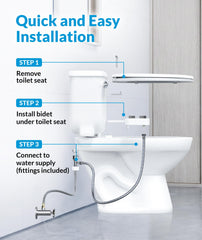 CLEAR REAR control dial detail for easy adjustable water pressure