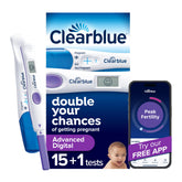 Clearblue front packaging showing kit and benefits