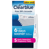 Clearblue front packaging 5 ct showing count and benefits