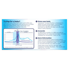 Clearblue single test stick in sealed wrapper for hygienic storage
