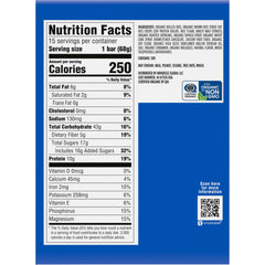 CLIF Bar ingredients with organic rolled oats and chocolate showing wholesome sourcing