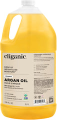 Cliganic argan oil front bottle showing clean organic label and benefits