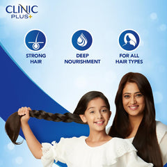 Clinic Plus bottle pump dispensing shampoo for easy use