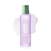 Clinique bottle front view showing Clarifying Lotion 2 and soothing benefit