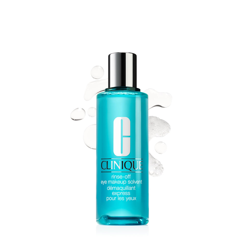 Clinique bottle front view showing label and quick removal benefit