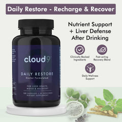 CLOUD9 BY REBOUND hand holding serving to show daily dose and portion clarity