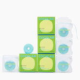 Cocolab Cocofloss front packaging showing coconut scent and 4-pack benefit
