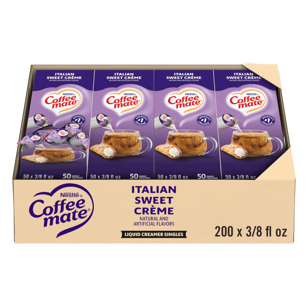 Coffee mate front packaging showing flavor and pack benefits