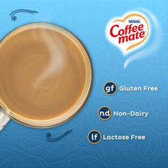 Coffee mate Chocolate Crème powder texture close-up showing smooth dissolving