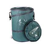 Coghlan's pop-up trash can front view showing full-size capacity and durable fabric