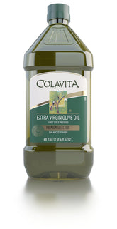 Colavita 68 oz front bottle showing brand and size for reliable supply