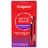 Colgate Optic White front packaging showing product and benefits