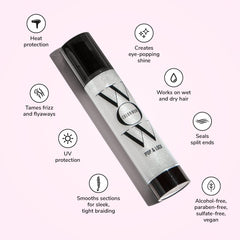 COLOR WOW texture droplet on skin showing lightweight absorption benefit