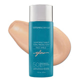 Colorescience Face Shield Glow front pump bottle showing product branding and elegant design