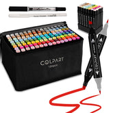 colpart front packaging showing 120-color set and case, ideal for complete palettes