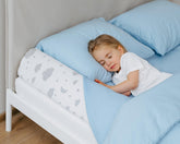 ComfyBumpy front view of bumper showing full length and clean finish for safer sleep