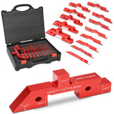 Comfylichi front packaging showing the 14-piece setup blocks for quick identification and portability