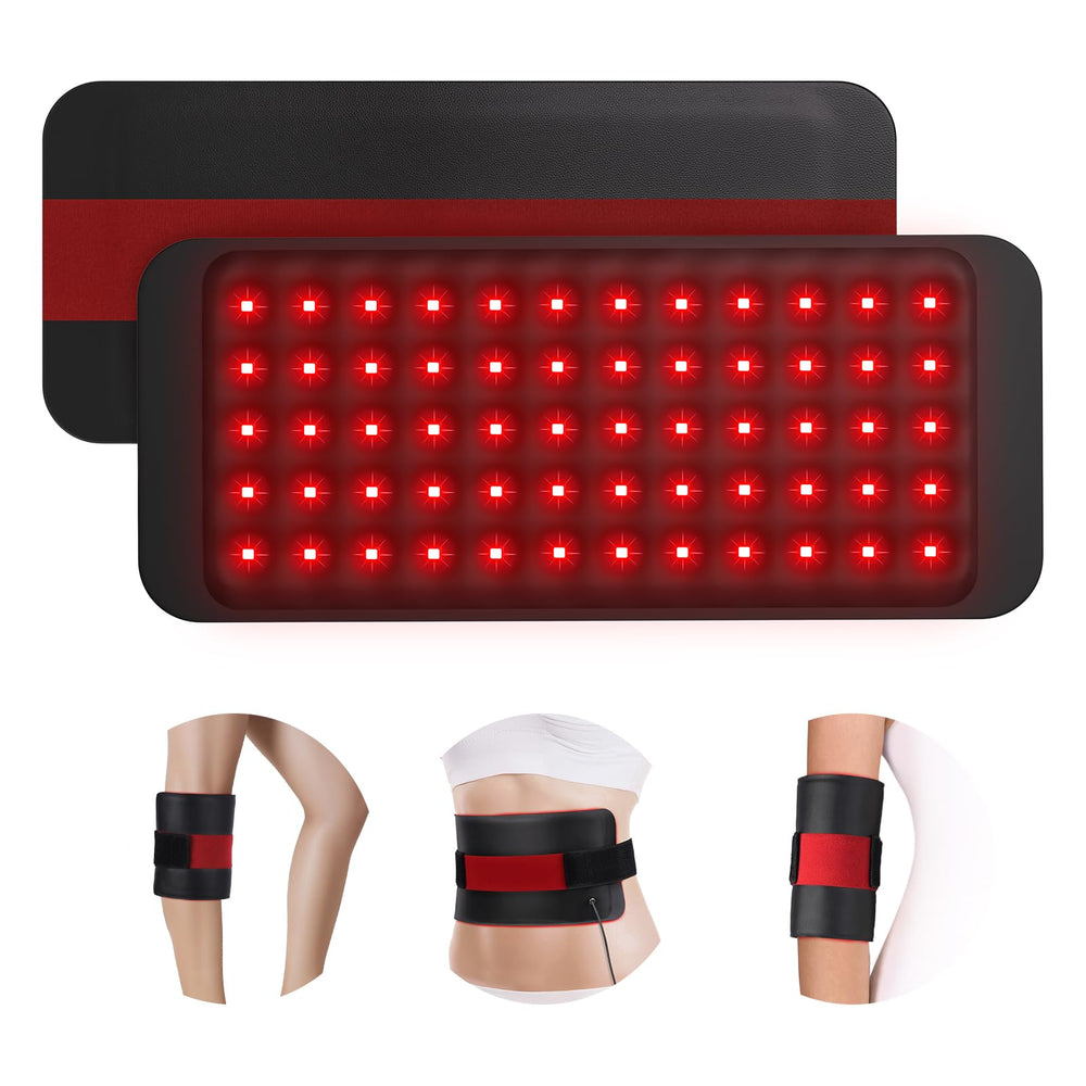 Comfytemp pad front view showing full panel and straps for easy positioning