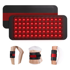 Comfytemp pad front view showing full panel and straps for easy positioning