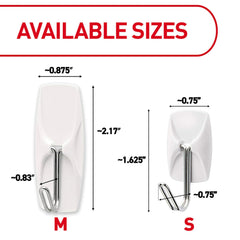 Command hook adhered to tile showing reliable grip on smooth surfaces