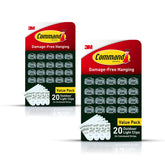 Command clear outdoor light clips front packaging showing kit contents and benefit