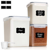ComSaf front view of 3‑pack showing neat pantry organization and seal benefits
