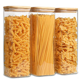 ComSaf front view three jars showing tidy pantry organization and visibility