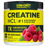 CON-CRET front packaging raspberry flavor for quick product identification and appeal
