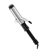 Conair curling iron front view showing barrel and handle, easy styling benefit