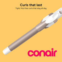 Conair barrel closeup showing double ceramic coating for smoother heat distribution