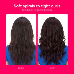 Conair handle controls and display highlighting 30 heat settings for precision