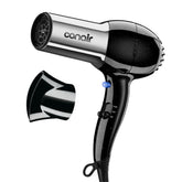 Conair ionic dryer front view showing sleek design and fast drying benefit