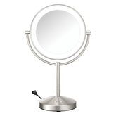 Conair vanity mirror front view showing adjustable LED lighting benefits