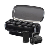 Conair velvet flocked jumbo set front view showing full kit and base for fast styling benefit