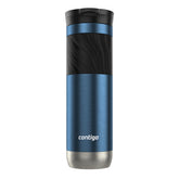 Contigo Byron 2.0 front view showing blueberry finish and 24oz capacity benefit
