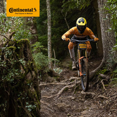 Continental inner tube fit inside a 26-inch tire, showing proper seating and stability