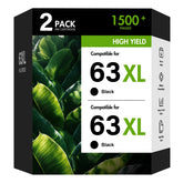 Cool Toner 63XL front packaging showing two cartridges and pack details for longer prints