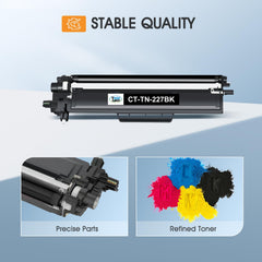 Cool Toner TN227 installed in Brother printer demonstrating easy replacement benefit
