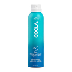 COOLA front label showing SPF 50 and fragrance free benefit