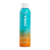 COOLA front packaging showing SPF 30 and clear spray for easy protection